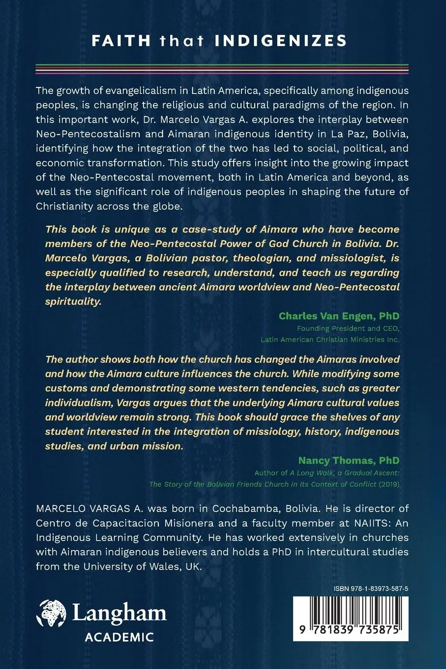 Rückseite: 9781839735875 | Faith That Indigenizes | Neo-Pentecostal Aimara Identity | A. | Buch