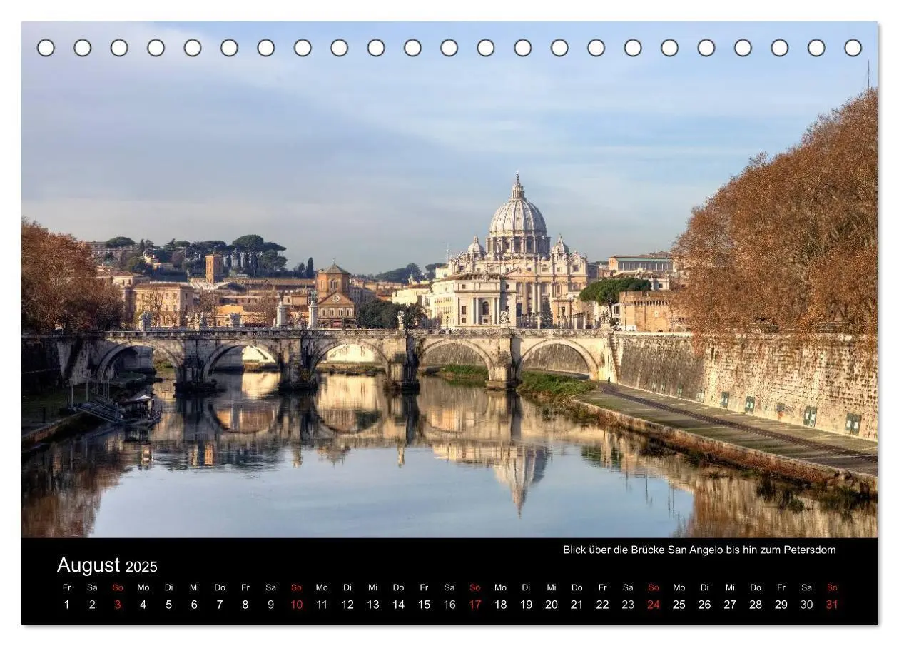 Bild: 9783435825875 | Rom (Tischkalender 2025 DIN A5 quer), CALVENDO Monatskalender | 2025