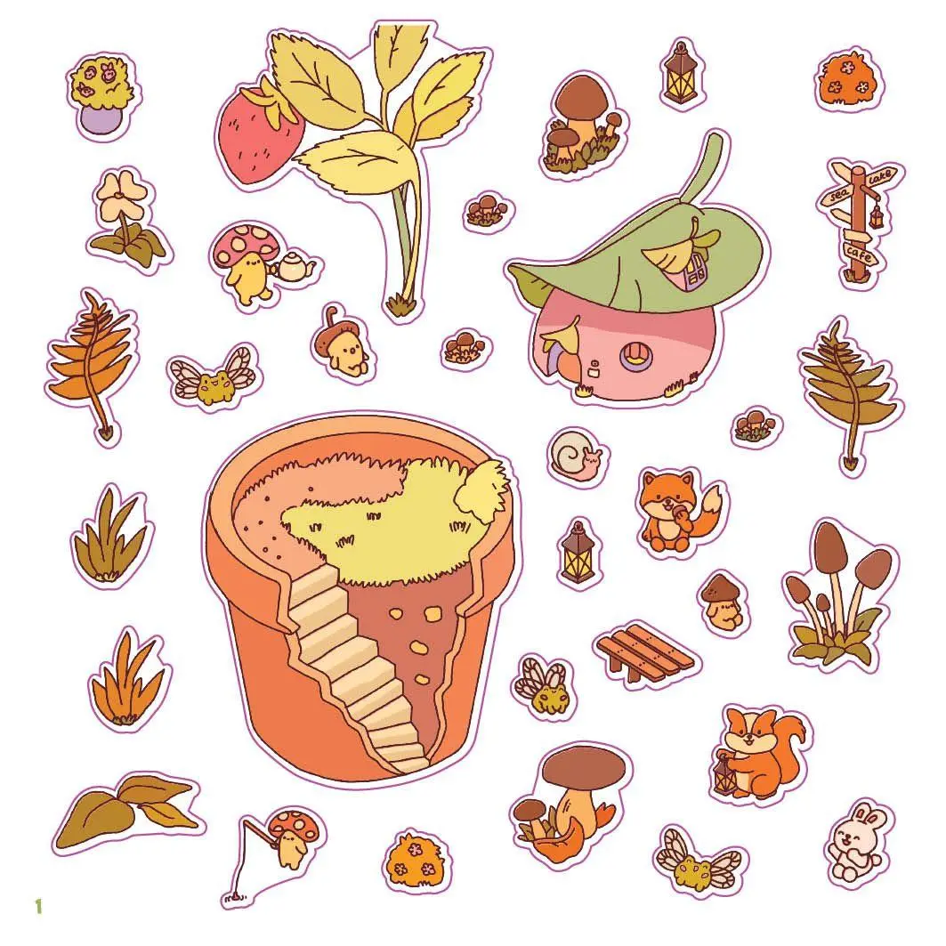 Bild: 9783745935875 | Cozy Sticker Worlds - Whimsy Wonders | Taschenbuch | 12 S. | Deutsch