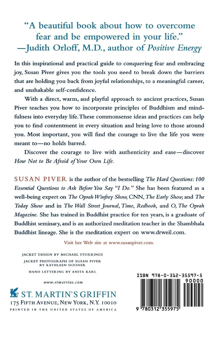 Rückseite: 9780312355975 | How Not to Be Afraid of Your Own Life | Susan Piver | Taschenbuch