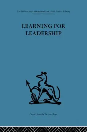 Cover: 9780415865975 | Learning for Leadership | Interpersonal and intergroup relations