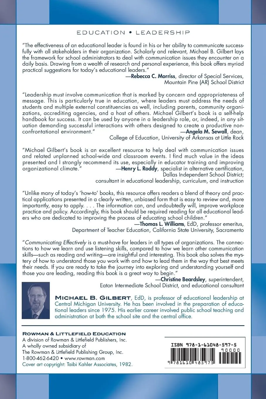 Rückseite: 9781610485975 | Communicating Effectively | Tools for Educational Leaders | Gilbert