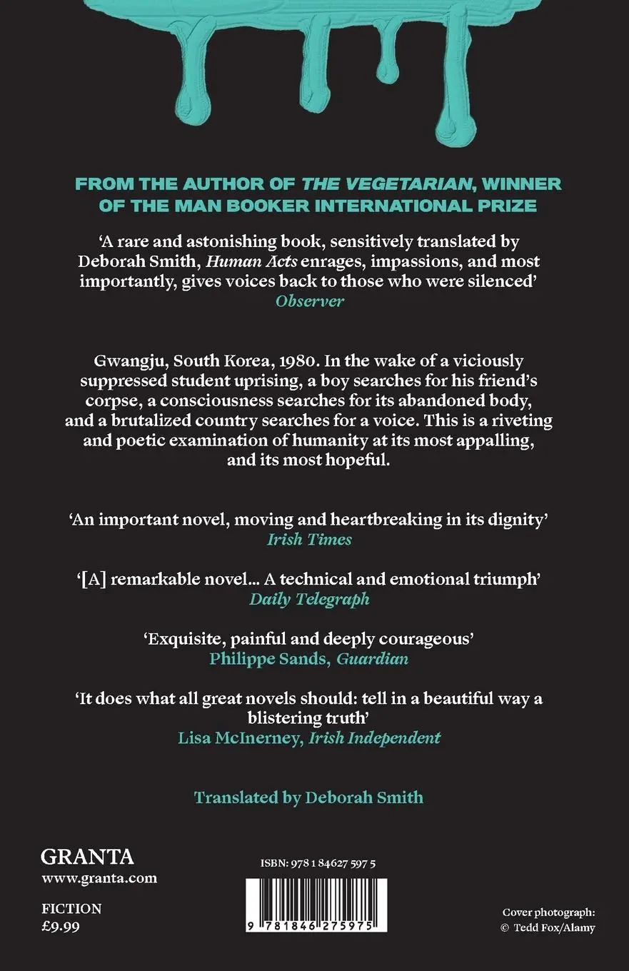 Rückseite: 9781846275975 | Human Acts | Winner of the 2024 Nobel Prize in Literature | Han Kang