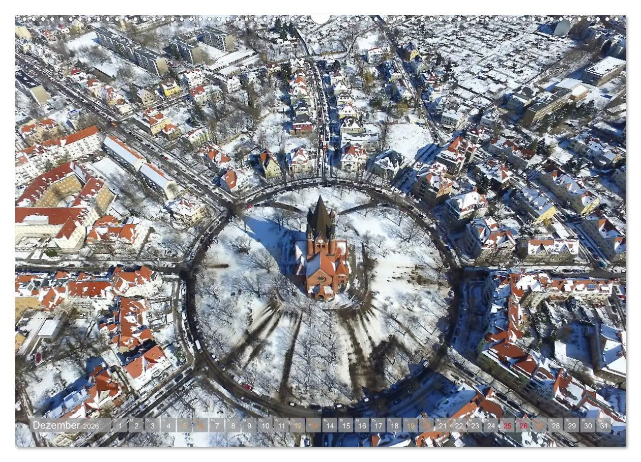 Bild: 9783457525975 | HALLE SAALE GEDROHNT 2026 (Wandkalender 2026 DIN A2 quer), CALVENDO...