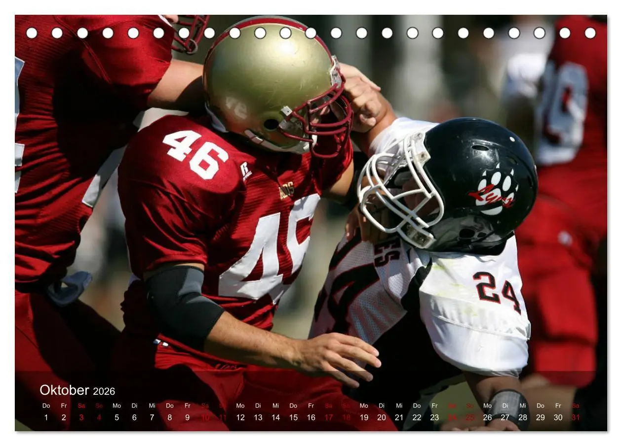 Bild: 9783457905975 | American Football - Touchdown (Tischkalender 2026 DIN A5 quer),...
