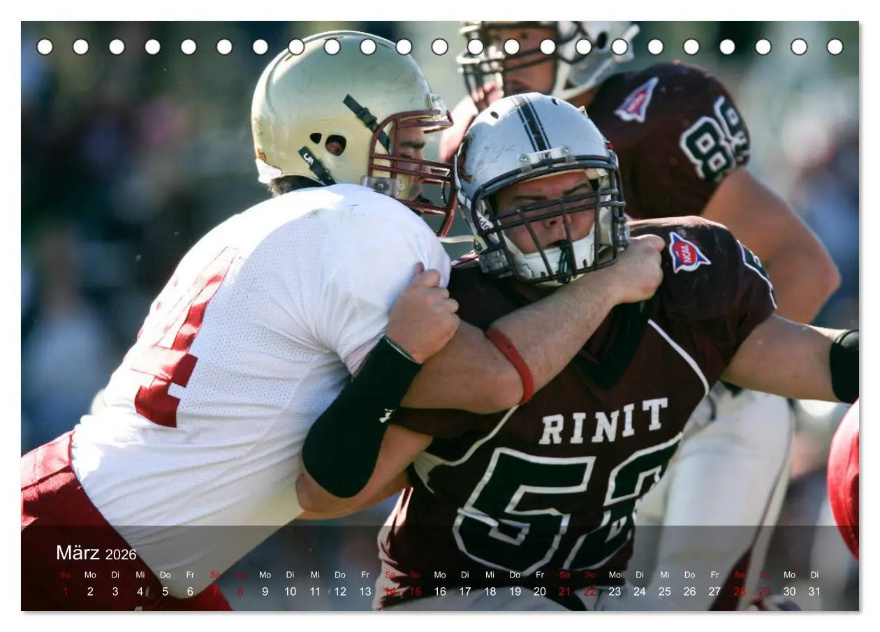 Bild: 9783457905975 | American Football - Touchdown (Tischkalender 2026 DIN A5 quer),...