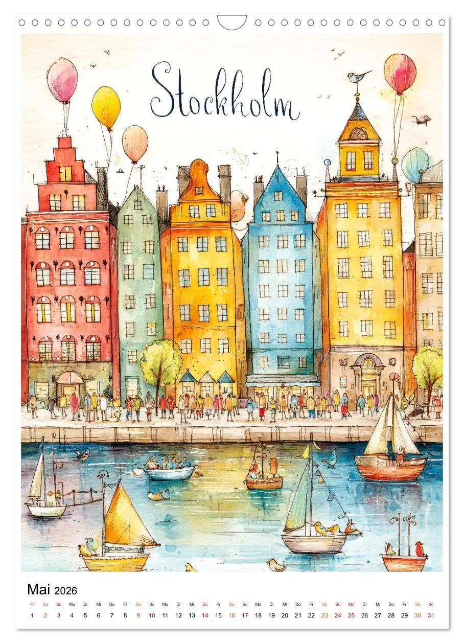 Bild: 9783516095975 | Bunte Weltreise (Wandkalender 2026 DIN A3 hoch), CALVENDO...