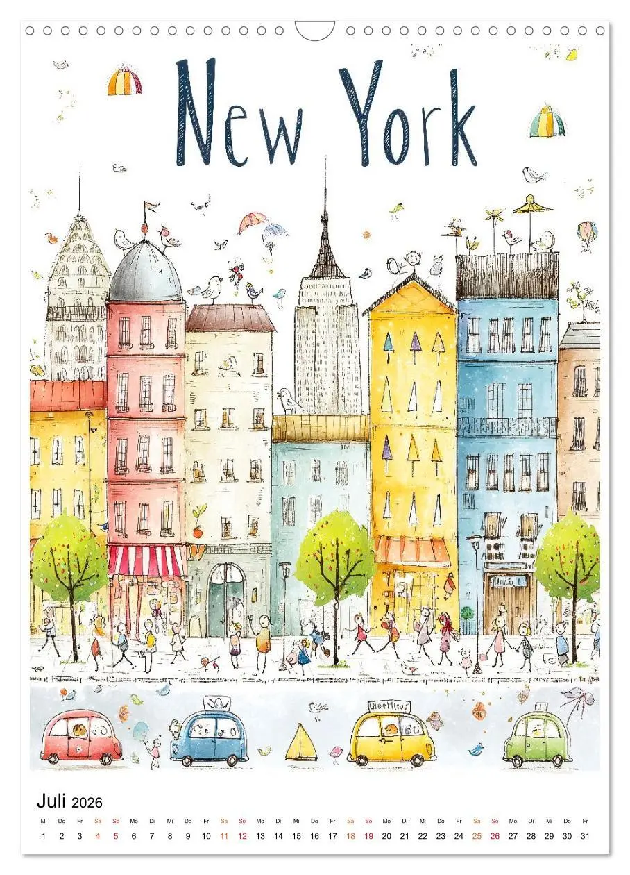 Bild: 9783516095975 | Bunte Weltreise (Wandkalender 2026 DIN A3 hoch), CALVENDO...