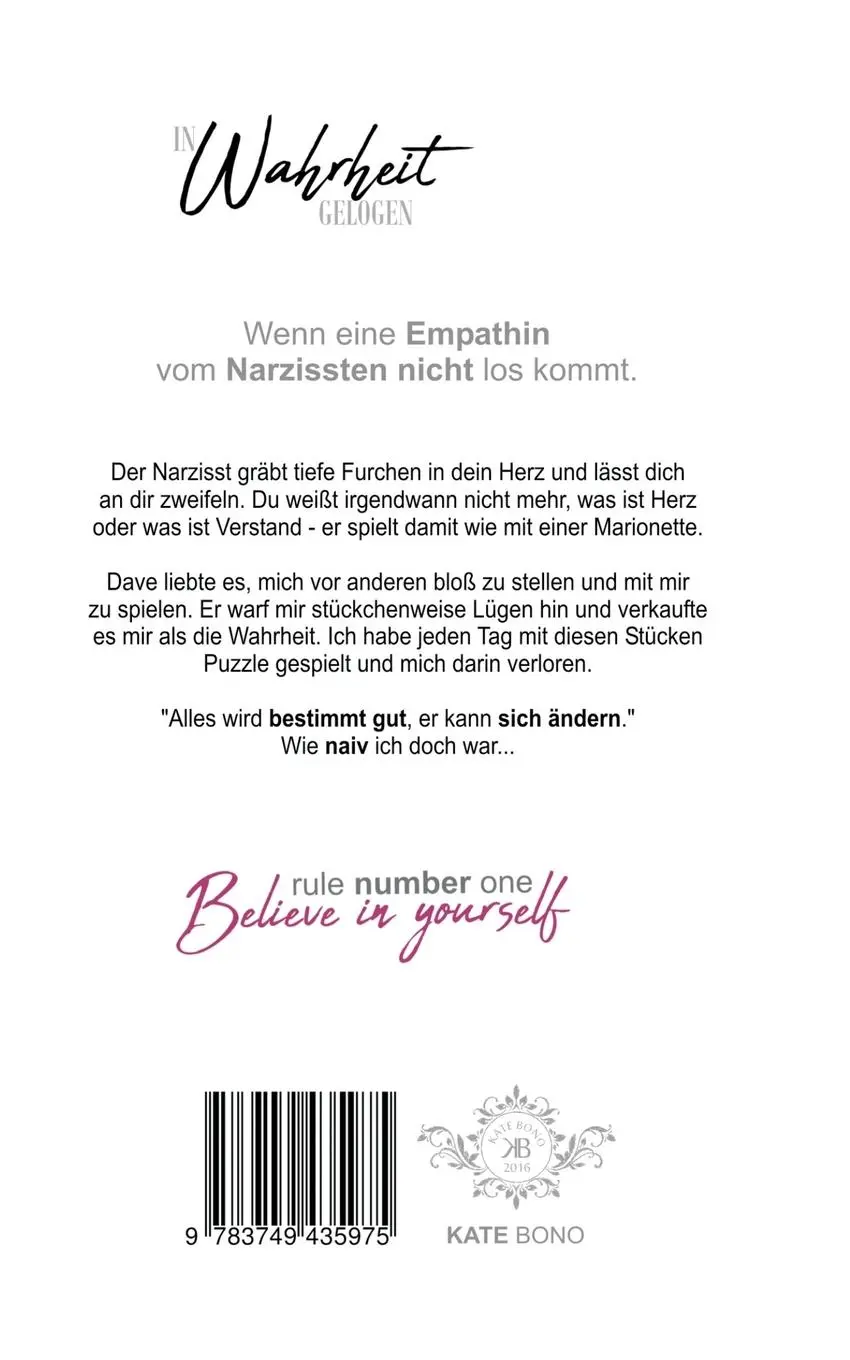 Rückseite: 9783749435975 | In Wahrheit gelogen | Band 2 | Kate Bono | Taschenbuch | 564 S. | 2020