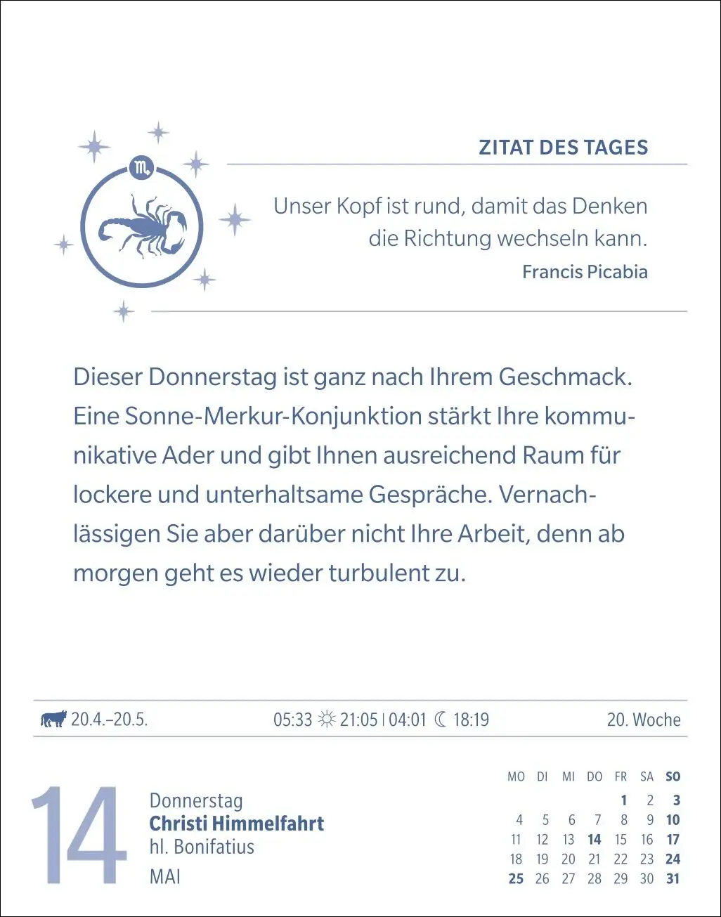 Bild: 9783840035975 | Skorpion Sternzeichenkalender 2026 - Tagesabreißkalender - Ihr...