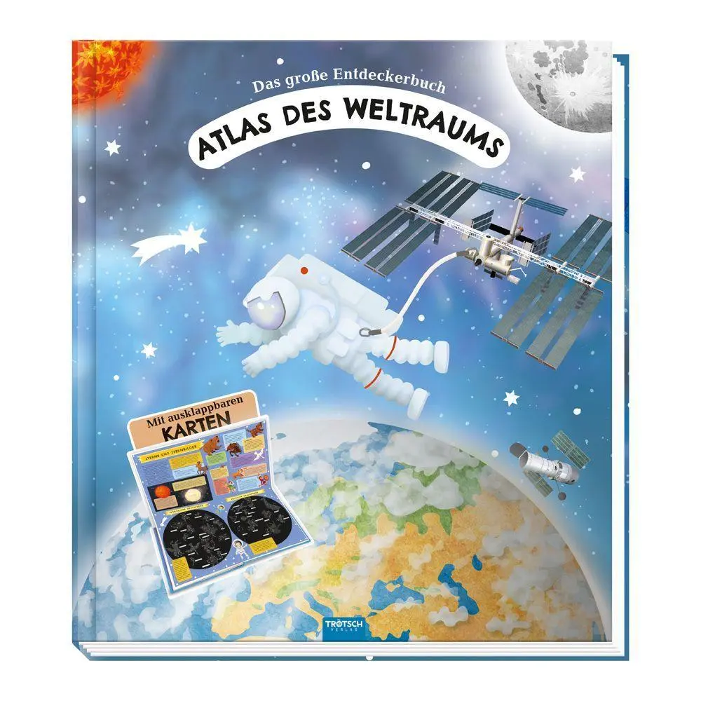 Cover: 9783988025975 | TRÖTSCH - Kinderatlas Das große Entdeckerbuch Atlas des Weltraums...