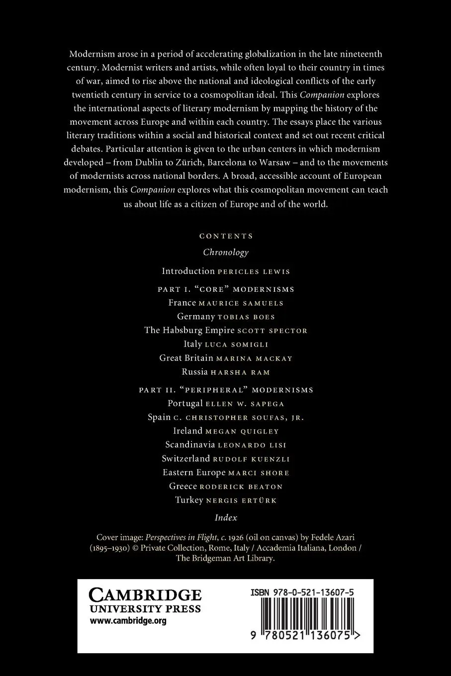 Rückseite: 9780521136075 | The Cambridge Companion to European Modernism | Pericles Lewis | Buch