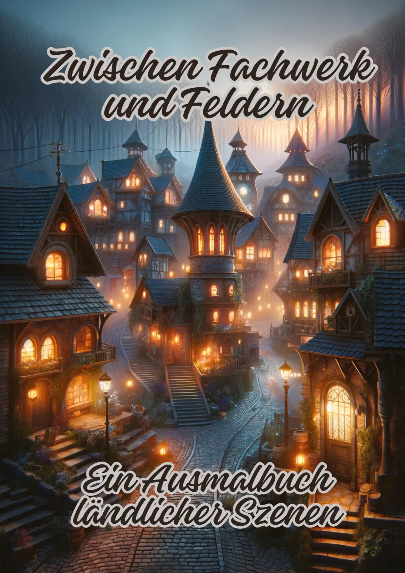 Cover: 9783384156075 | Zwischen Fachwerk und Feldern | Ein Ausmalbuch ländlicher Szenen