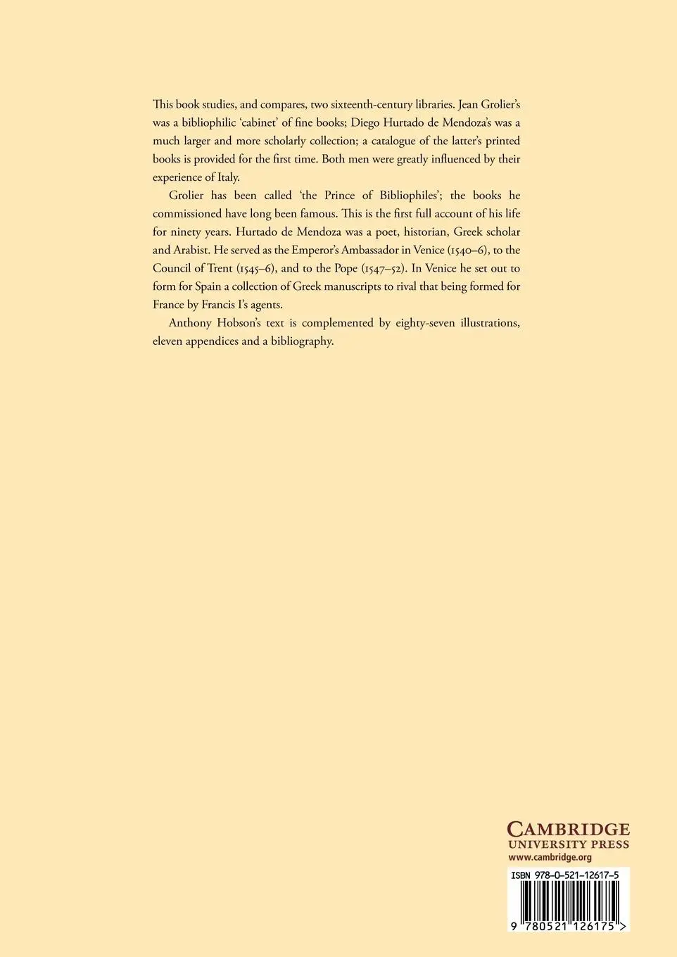 Rückseite: 9780521126175 | Renaissance Book Collecting | Anthony Hobson | Taschenbuch | Englisch