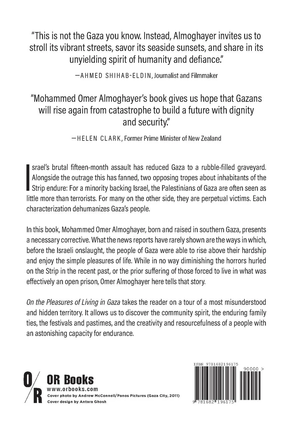 Rückseite: 9781682196175 | On the Pleasures of Living in Gaza | Mohammed Omer Almoghayer | Buch