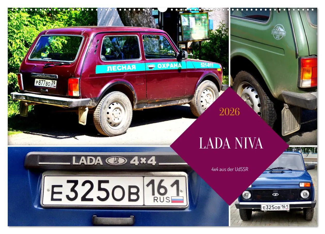 Cover: 9783457576175 | LADA NIVA - 4x4 aus der UdSSR (Wandkalender 2026 DIN A2 quer),...