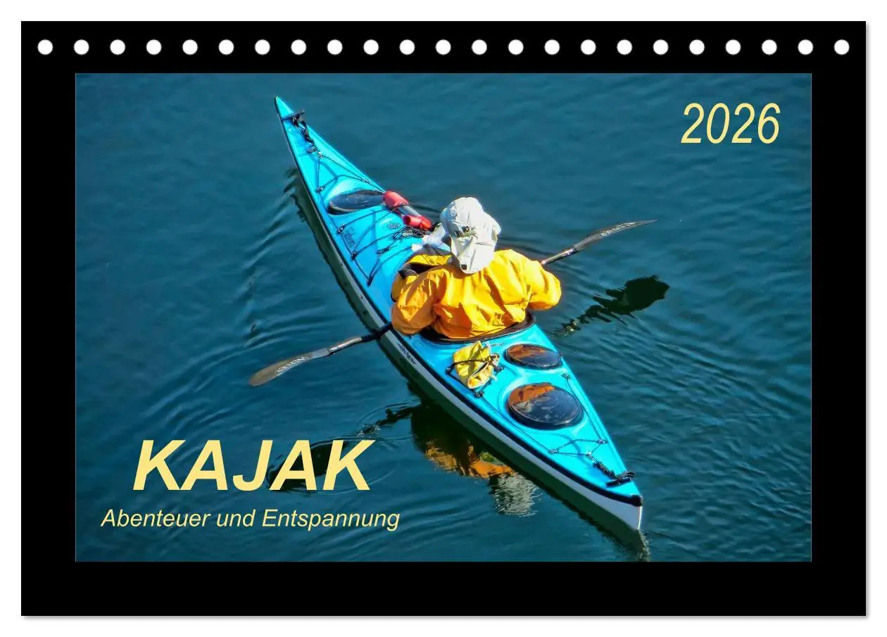 Cover: 9783516046175 | Kajak - Abenteuer und Entspannung (Tischkalender 2026 DIN A5 quer),...