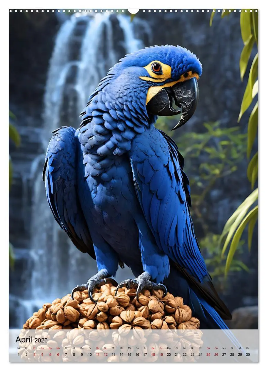 Bild: 9783516286175 | Die exotische Welt der Papageien (Wandkalender 2026 DIN A2 hoch),...