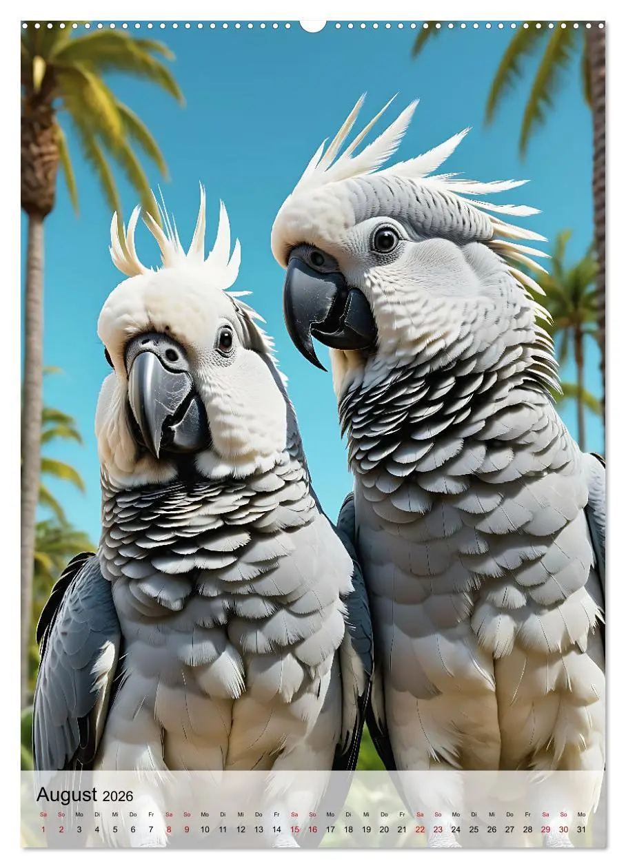 Bild: 9783516286175 | Die exotische Welt der Papageien (Wandkalender 2026 DIN A2 hoch),...