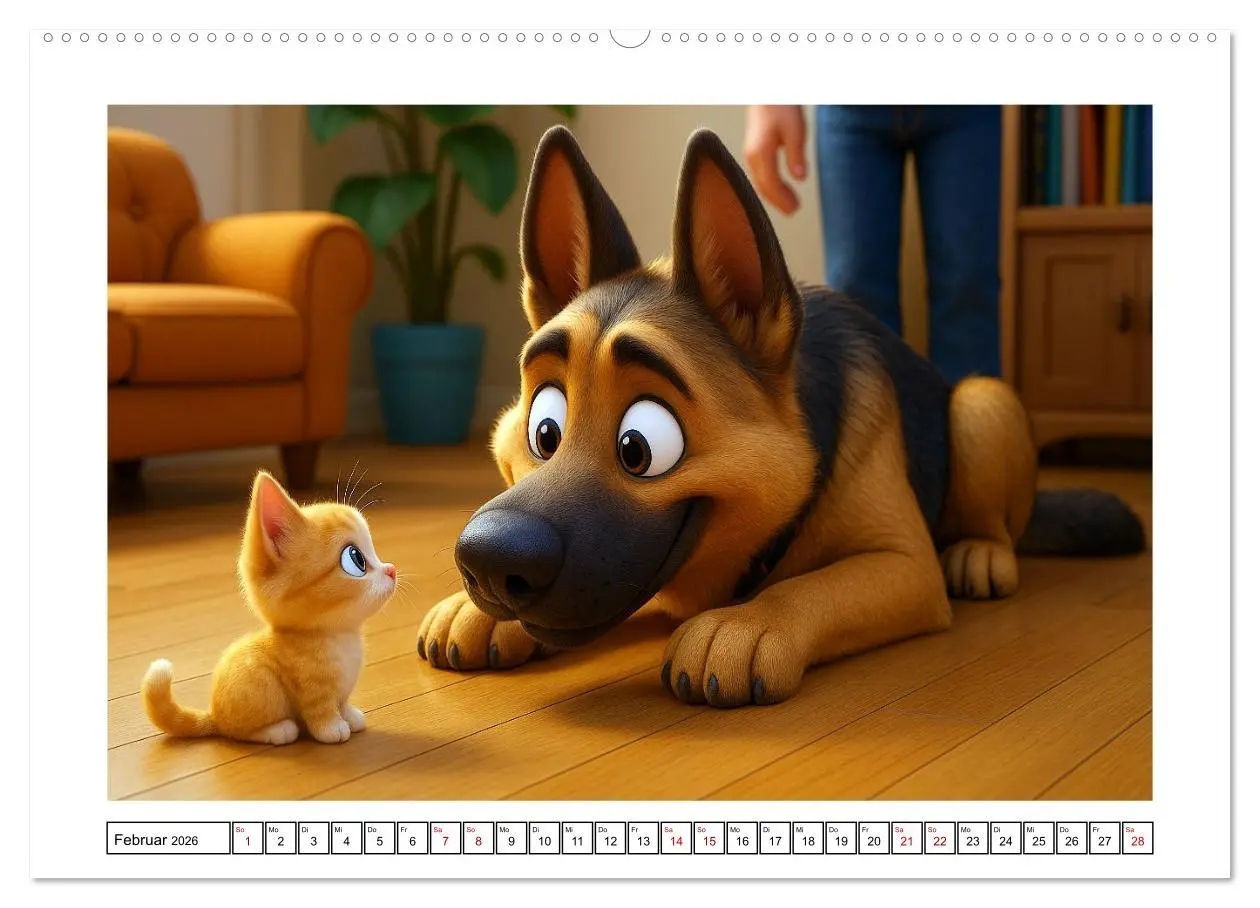 Bild: 9783516596175 | Schäferhund im fröhlichen Dienst (hochwertiger Premium Wandkalender...