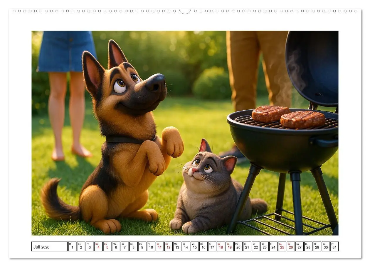 Bild: 9783516596175 | Schäferhund im fröhlichen Dienst (hochwertiger Premium Wandkalender...