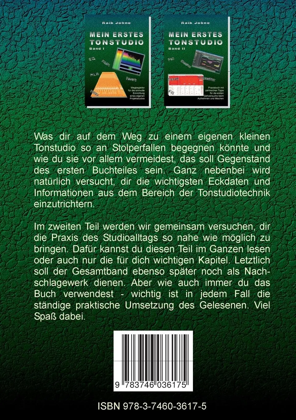 Rückseite: 9783746036175 | Mein erstes Tonstudio - Sammelband Buch I &amp; II | Raik Johne | Buch