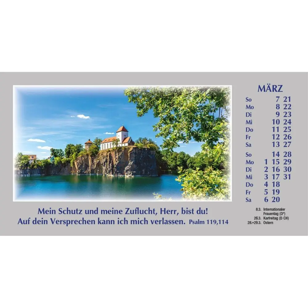 Bild: 9783754886175 | Wege zur Stille 2027 | Autokalender mit Psalmworten und Farbfotos