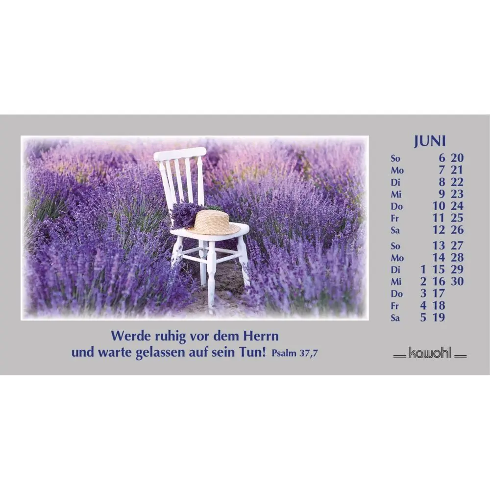 Bild: 9783754886175 | Wege zur Stille 2027 | Autokalender mit Psalmworten und Farbfotos