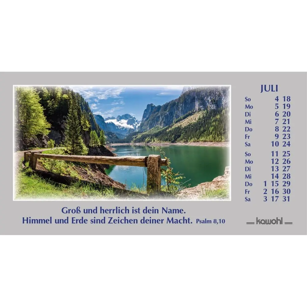 Bild: 9783754886175 | Wege zur Stille 2027 | Autokalender mit Psalmworten und Farbfotos