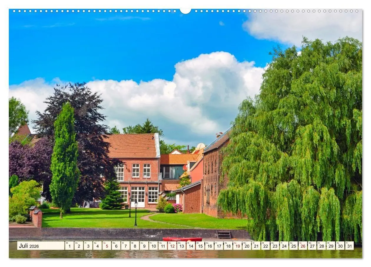 Bild: 9783516656275 | Charmante Stadt - LEER (Wandkalender 2026 DIN A2 quer), CALVENDO...