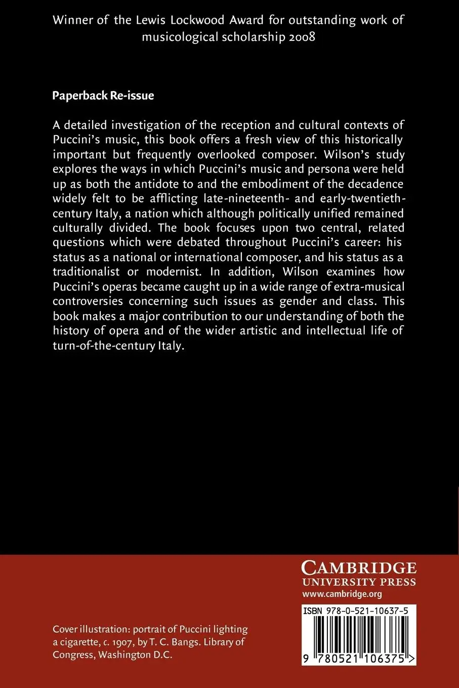 Rückseite: 9780521106375 | The Puccini Problem | Alexandra Wilson | Taschenbuch | Englisch | 2008