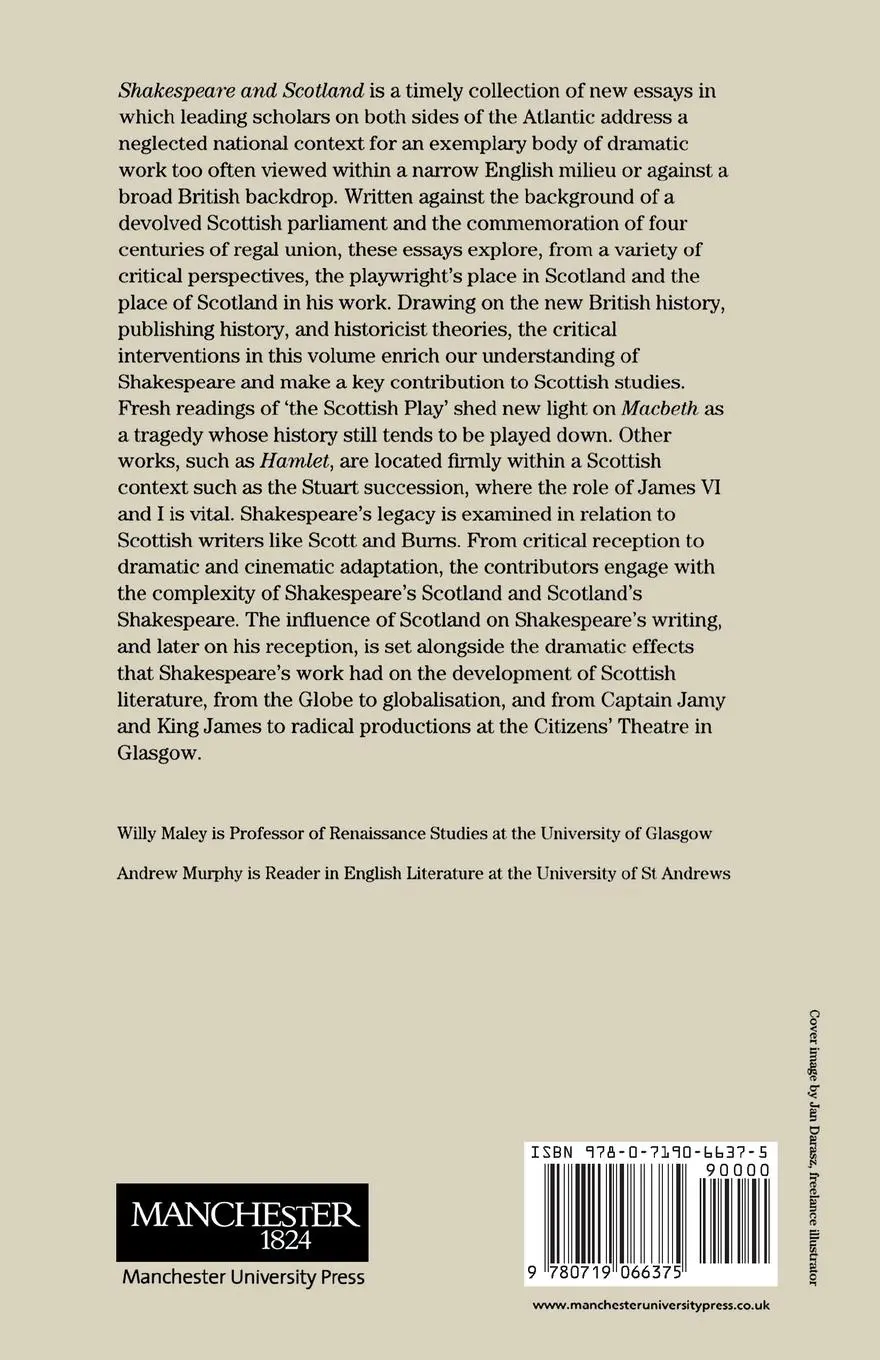 Rückseite: 9780719066375 | Shakespeare and Scotland | Willy Maley (u. a.) | Taschenbuch | 2005