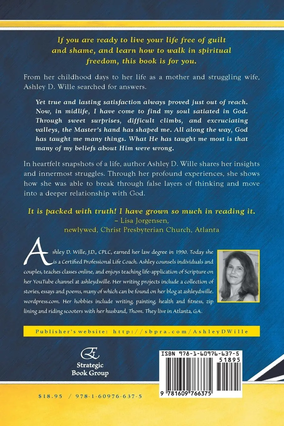 Rückseite: 9781609766375 | My Journey Through the Cross | Ashley D. Wille J. D. CPLC | Buch