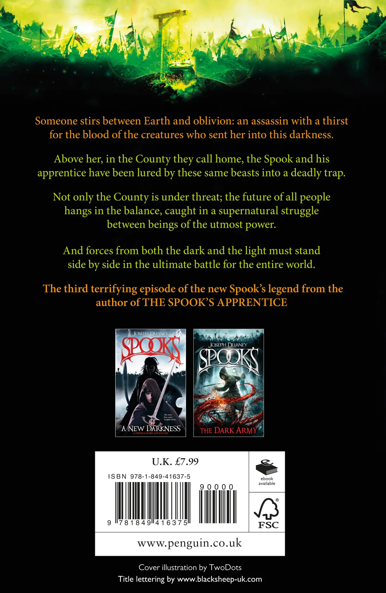 Rückseite: 9781849416375 | Spook's: Dark Assassin | Joseph Delaney | Taschenbuch | 320 S. | 2017