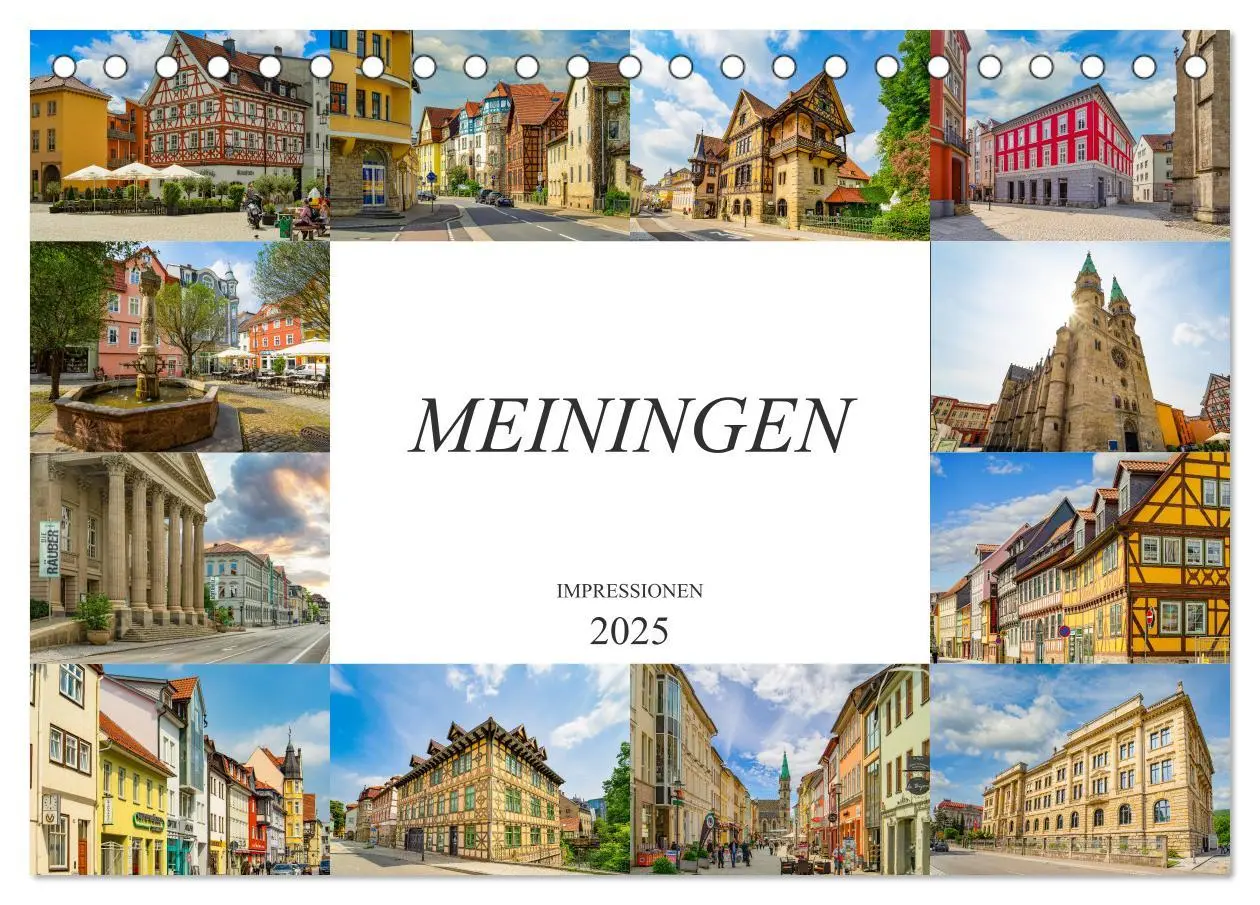 Cover: 9783435226375 | Meiningen Impressionen (Tischkalender 2025 DIN A5 quer), CALVENDO...