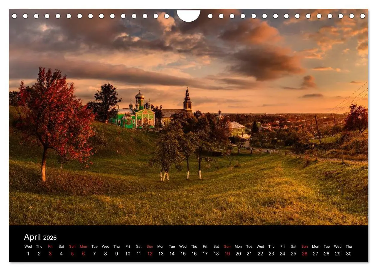 Bild: 9783516576375 | Monuments of Ukraine 2026 (Wall Calendar 2026 DIN A4 landscape),...