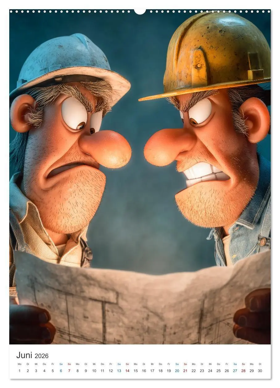 Bild: 9783516716375 | Bauarbeiter Humor (hochwertiger Premium Wandkalender 2026 DIN A2...