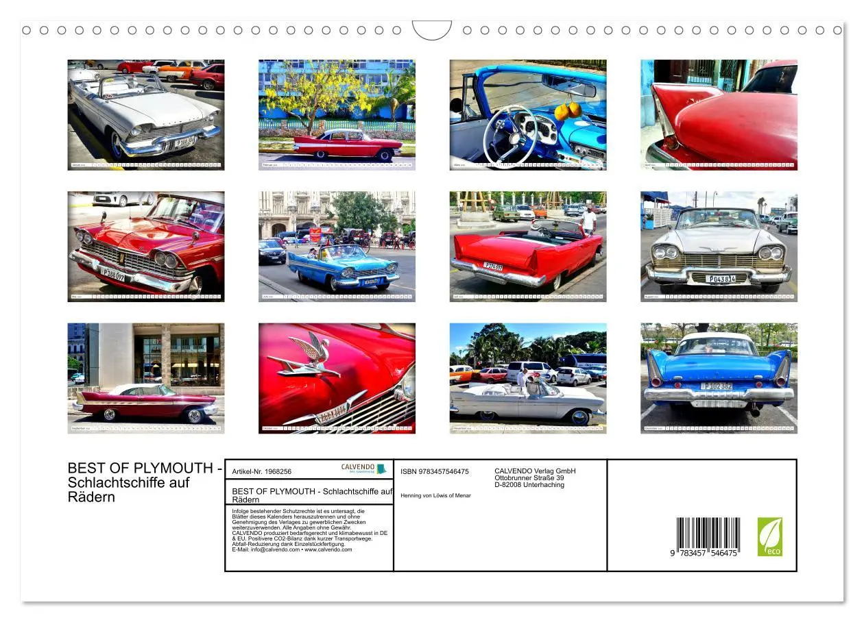 Bild: 9783457546475 | BEST OF PLYMOUTH - Schlachtschiffe auf Rädern (Wandkalender 2026...