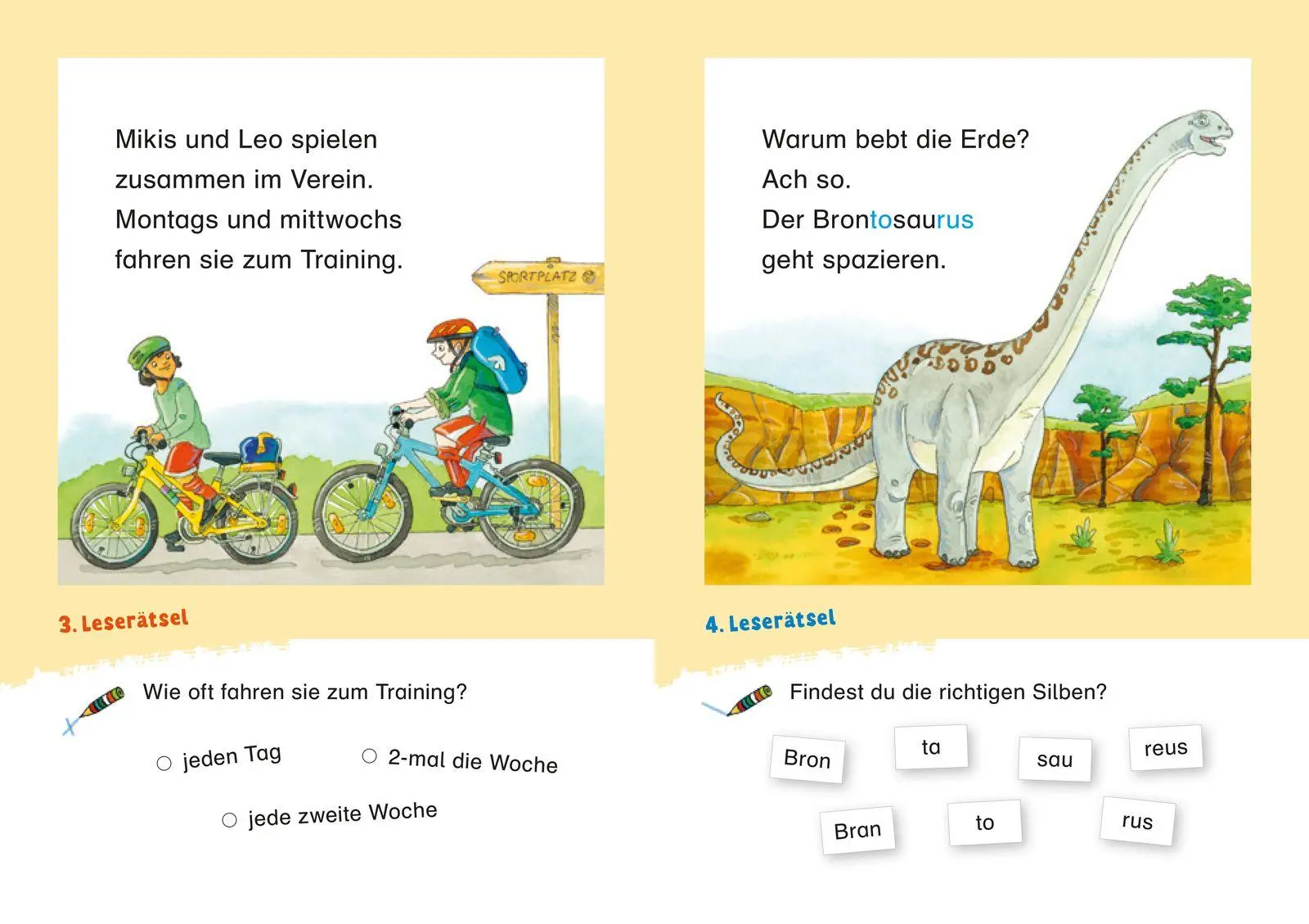 Bild: 9783737336475 | Duden Leseprofi - Coole Leserätsel zum Schulstart - Dinos und...