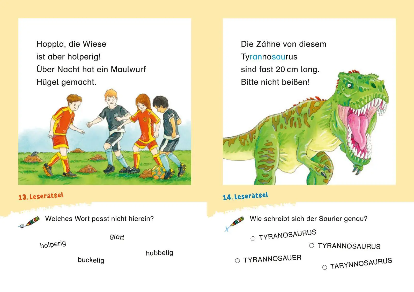 Bild: 9783737336475 | Duden Leseprofi - Coole Leserätsel zum Schulstart - Dinos und...