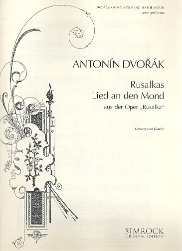 Cover: 9790221116475 | Rusalka's Song to the Moon op. 114 | from Rusalka | Dvorak | Buch