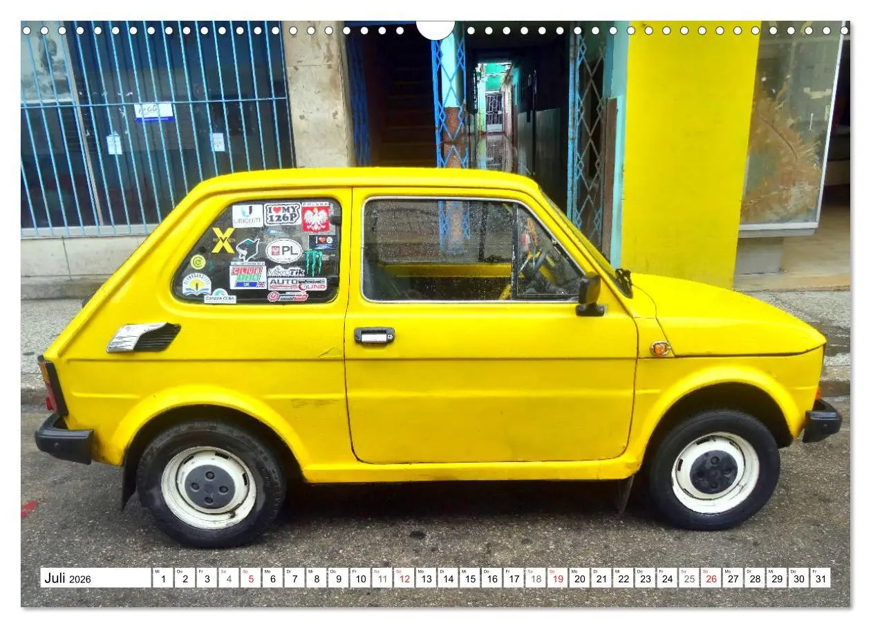 Bild: 9783457776575 | Polski Fiat 126p - Kult auf Kuba (Wandkalender 2026 DIN A3 quer),...