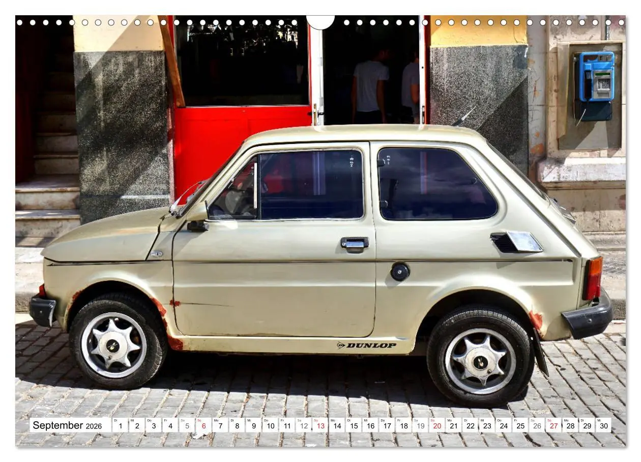 Bild: 9783457776575 | Polski Fiat 126p - Kult auf Kuba (Wandkalender 2026 DIN A3 quer),...