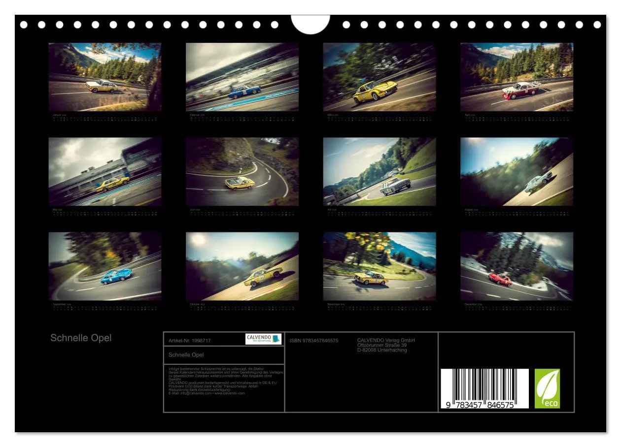 Bild: 9783457846575 | Schnelle Opel (Wandkalender 2026 DIN A4 quer), CALVENDO Monatskalender