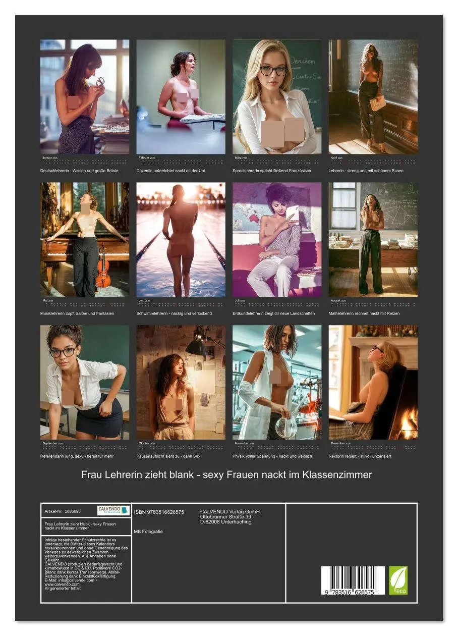 Bild: 9783516626575 | Frau Lehrerin zieht blank - sexy Frauen nackt im Klassenzimmer...