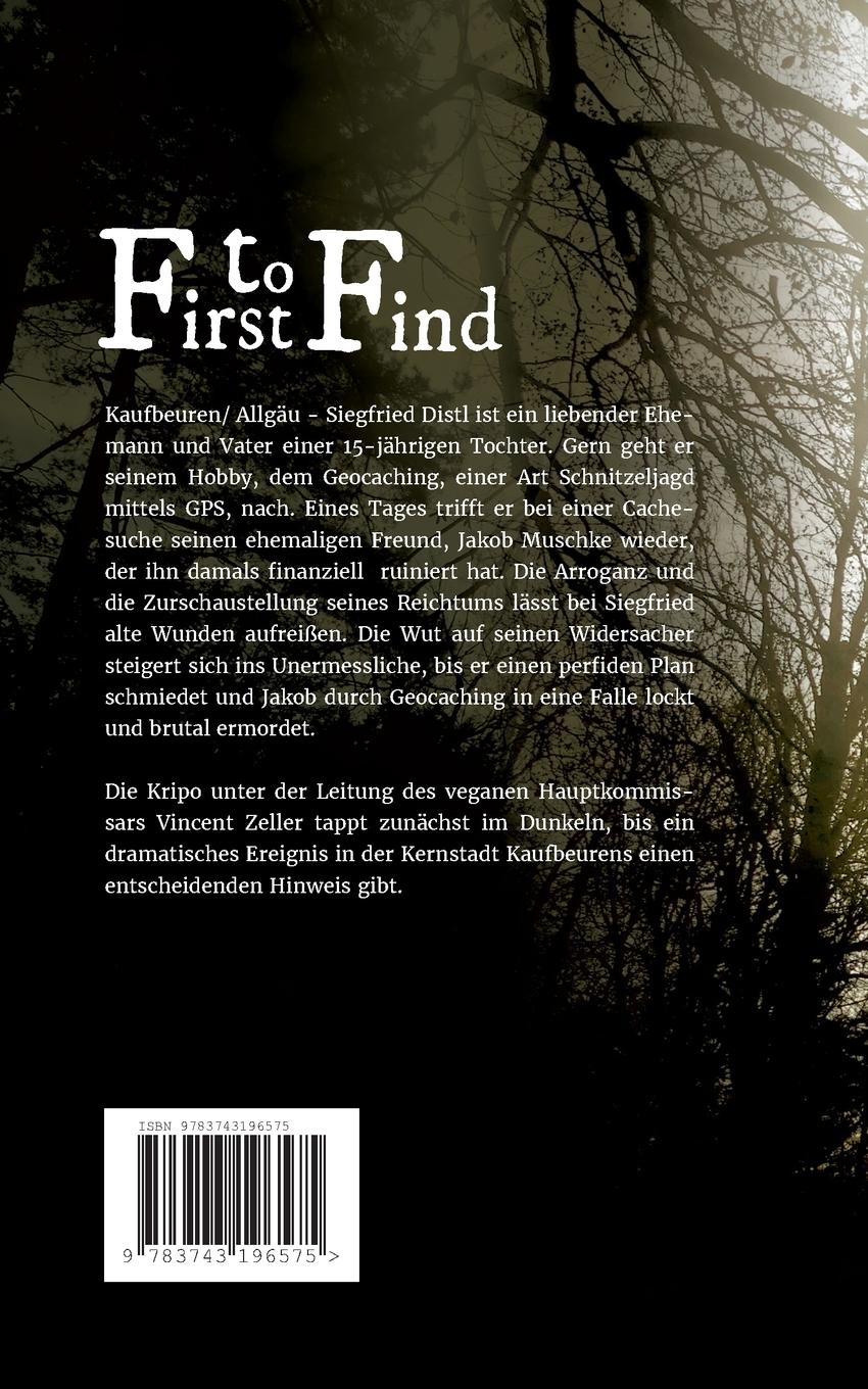 Rückseite: 9783743196575 | First to Find | Mord am Bärensee | Charly Essenwanger | Taschenbuch