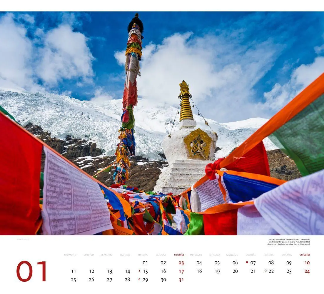 Bild: 9783938916575 | Tibet 2027 | Premium-Wandkalender Großformat 48,5 x 44cm | Schubert