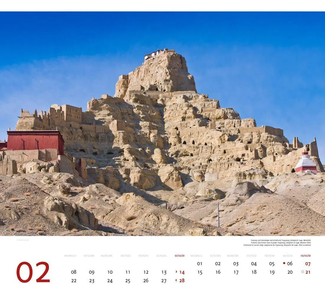 Bild: 9783938916575 | Tibet 2027 | Premium-Wandkalender Großformat 48,5 x 44cm | Schubert
