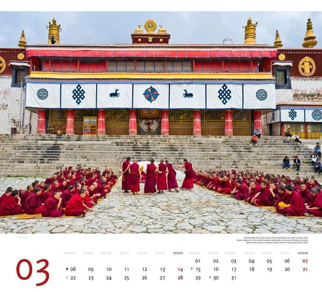 Bild: 9783938916575 | Tibet 2027 | Premium-Wandkalender Großformat 48,5 x 44cm | Schubert