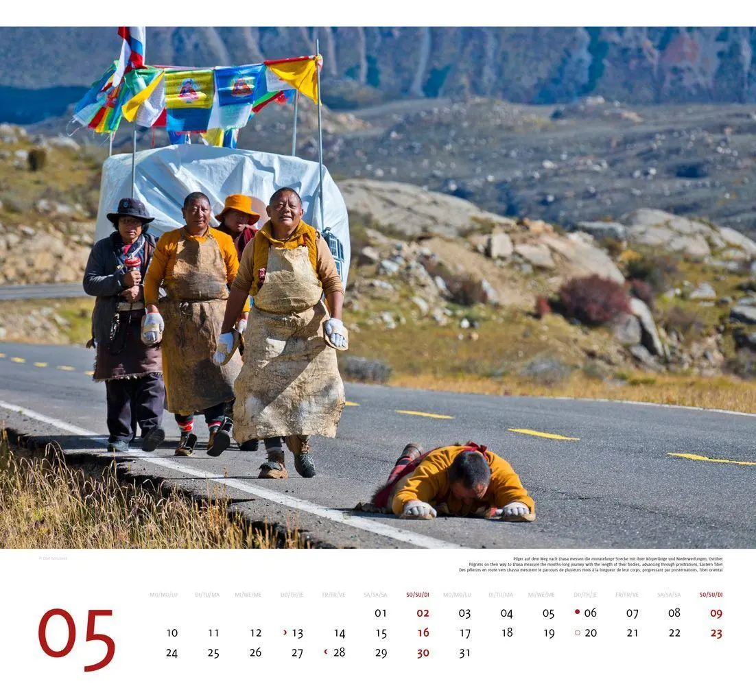 Bild: 9783938916575 | Tibet 2027 | Premium-Wandkalender Großformat 48,5 x 44cm | Schubert